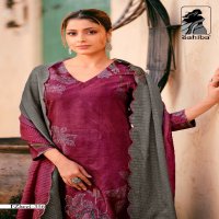 Sahiba Zheel Wholesale Pure Russian Silk With Hand Work Salwar Suits