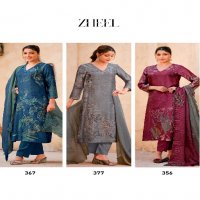 Sahiba Zheel Wholesale Pure Russian Silk With Hand Work Salwar Suits