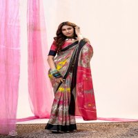 SR Sarees Parnita Vol-2 Wholesale Soft Tusser Ikkat Print Sarees