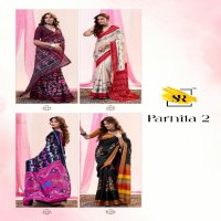 SR Sarees Parnita Vol-2 Wholesale Soft Tusser Ikkat Print Sarees