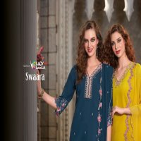 Lady Leela Swaara Wholesale Embroidery And Hand Work Readymade 3 Piece Suits