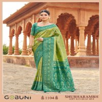 gobuni launch shubharambh 1101-1106 banarasi silk best sarees online