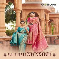 gobuni launch shubharambh 1101-1106 banarasi silk best sarees online