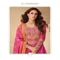 Aashirwad Netra Wholesale Premium Chinon Silk Designer Free Size Stitched Suits