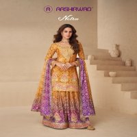 Aashirwad Netra Wholesale Premium Chinon Silk Designer Free Size Stitched Suits