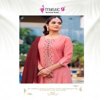 Mystic 9 Mahek Vol-1 Wholesale Straight Cut Kurti With Bottom And Dupatta