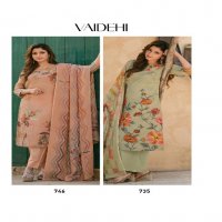 Sahiba Vaidehi Wholesale Simmer Tissue With Hand Work Salwar Suits