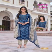 Kavya Zara Vol-16 Wholesale Readymade Pure Cambric Cotton Top With Pants And Dupatta