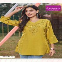 Rangmaya Cookie Wholesale Vertican Fabrics Short Tops