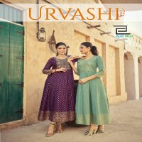 blue hills urvashi rayon fully stitch unique design big size anarkali gown