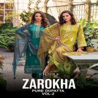 Kilory Zarokha Vol-2 Wholesale Pure Jamm Cotton With Work Salwar Suits