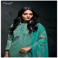 Ganga Aaisha S3161 Wholesale Premium Cotton With Embroidery Work Salwar Suits