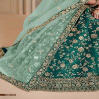 Mehvish Vol-9 Wholesale Designer Shimmer Art Silk Fabrics Lehenga Choli