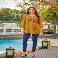 TIPS AND TOPS SANA VOL 4 FANCY EMBROIDERY GIRLS SHORT TUNIC