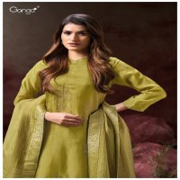 Ganga Sargi S3143 Wholesale Pure Bemberg Silk Salwar Suits