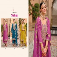 Eba Lifestyle Sahaj Wholesale Heavy Chinon Embroidery Work 3 Piece Suits