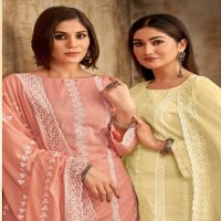 Al karam Lahori Work Wholesale Pure Cotton With Embroidery Work Dress Material