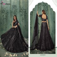 MD Lifestyle Hirwa Vol-4 Wholesale Exclusive Embroidered Semi Stitched Net Lehenga Choli Collection