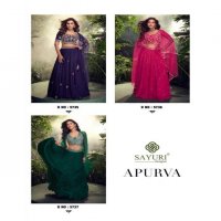 apurva by sayuri designer readymade chinon silk fashionable crop top online