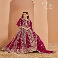 Twisha By Dani Creations Aanaya Vol-213 Wholesale Faux Georgette Anarkali Salwar Suits