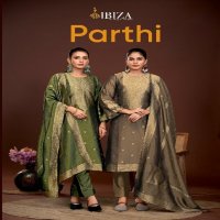 Ibiza Parthi Wholesale Pure Banglory Silk Simar Jacquard With Handwork Straight Suits