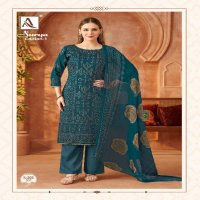 Alok Surya Wholesale Pure Zam With Exclusive Hand Work Dress Material