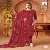 Alok Surya Wholesale Pure Zam With Exclusive Hand Work Dress Material