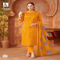 Alok Surya Wholesale Pure Zam With Exclusive Hand Work Dress Material