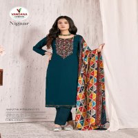 Vandana Nigaar Vol-10 Wholesale Pure Reyon With Neck Work Dress Material