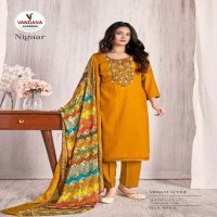 Vandana Nigaar Vol-10 Wholesale Pure Reyon With Neck Work Dress Material