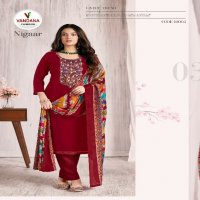 Vandana Nigaar Vol-10 Wholesale Pure Reyon With Neck Work Dress Material