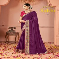 Suma Designer Sakhi D.no 8001 To 8009 Wholesale Party Wear Indian Sarees