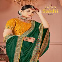 Suma Designer Sakhi D.no 8001 To 8009 Wholesale Party Wear Indian Sarees