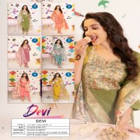 Kaya Devi Wholesale 3 Piece Concept Roman Shimmer Tops With Pant And Dupatta