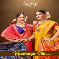 Saroj Kaushalya Silk Vol-3 Wholesale Soft Silk Mina Butta Pallu Sarees