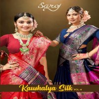 Saroj Kaushalya Silk Vol-4 Wholesale Soft Silk Mina Butta Pallu Sarees