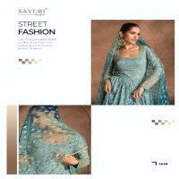 sayuri designer present aditi long designer partywear Gown with dupatta