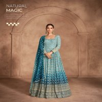 sayuri designer present aditi long designer partywear Gown with dupatta