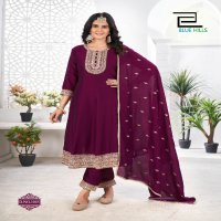Blue hills launch taj mahal designer anarkali kurtis with bottom & dupatta