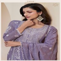 Vinay Kuleesh Kiara Wholesale Thread Embroidered Chinon Straight Suits