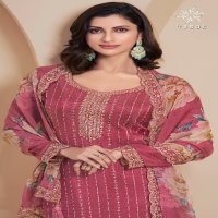 Vinay Kuleesh Dia Wholesale Thread Embroidery Moonga Silk Straight Suits
