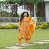 MYSTIC 9 SARA VOL 14 AMAZING READYMADE NAYRA CUT KURTI PANT DUPATTA COLLECTION