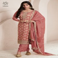 Vinay Kuleesh Silky Vol-4 Wholesale Embroidered Lotus Silk Jacquard Straight Suits