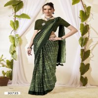 Vallabhi Pravita Wholesale Line Print Georgette Sarees