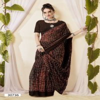 Vallabhi Pravita Wholesale Line Print Georgette Sarees