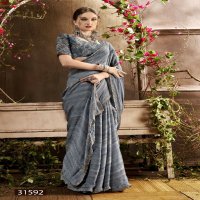 Vallabhi Raajisha Wholesale Solid With Swarovsaki Work Sarees