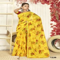 Vallabhi Express Wholesale Floral Print Georgette Sarees