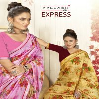 Vallabhi Express Wholesale Floral Print Georgette Sarees