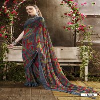 Vallabhi Nityansha Vol-7 Wholesale Abstract Print Georgette Fabrics Sarees