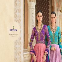 Kreshva Eva Wholesale Smooth Silk With Heavy Work Gown With Dupatta